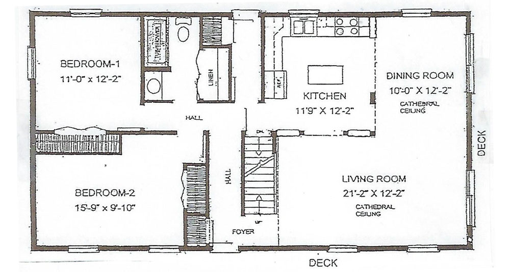 Chalet Home Model floor plan